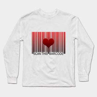 i love you barcode Long Sleeve T-Shirt